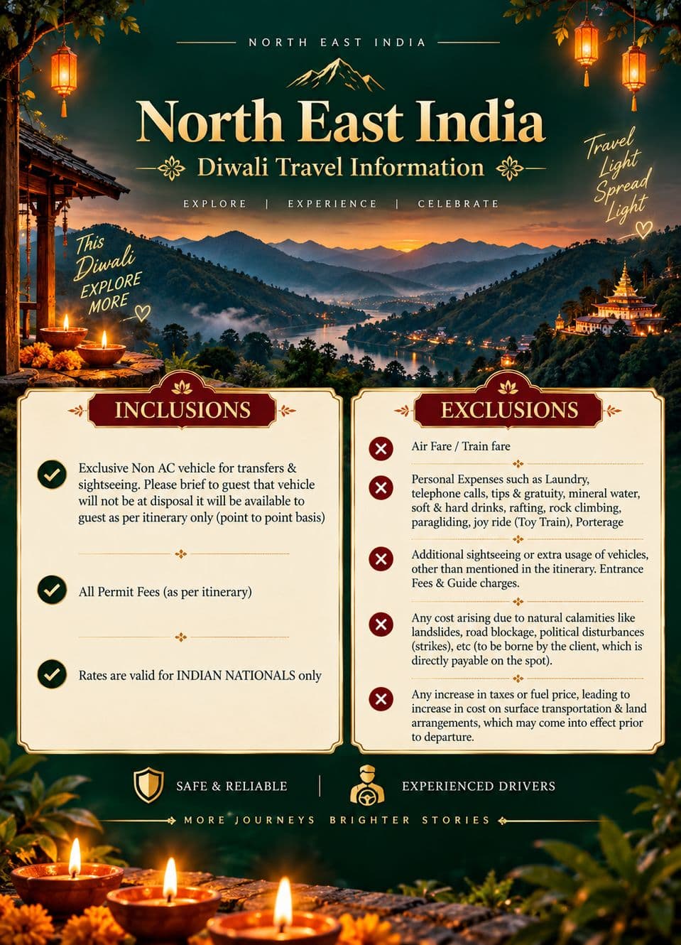 Meghalaya 4N/5D — Shillong · Dawki · Mawlynnong · Cherrapunji